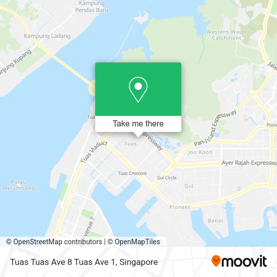 Tuas Tuas Ave 8 Tuas Ave 1 map