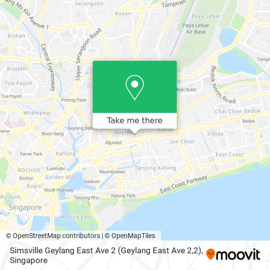 Simsville Geylang East Ave 2 (Geylang East Ave 2,2) map