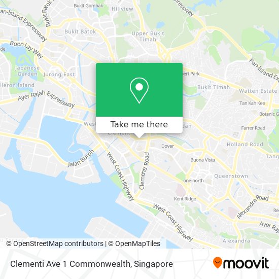 Clementi Ave 1 Commonwealth地图