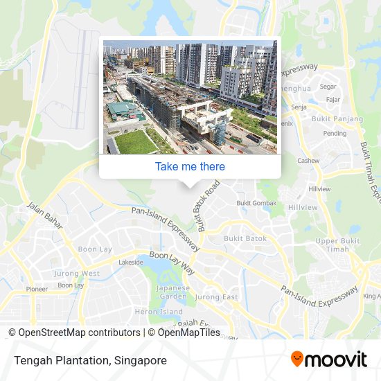 Tengah Plantation map