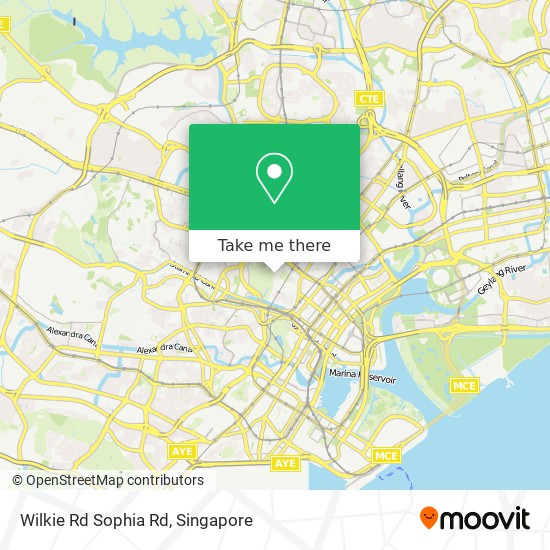 Wilkie Rd Sophia Rd地图