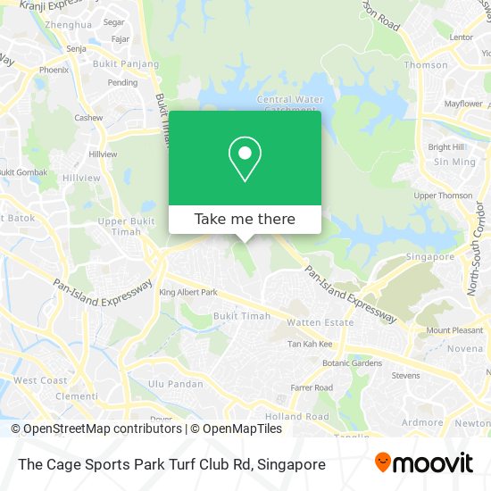 The Cage Sports Park Turf Club Rd map