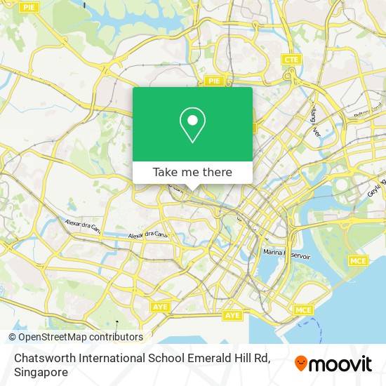 Chatsworth International School Emerald Hill Rd地图