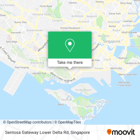 Sentosa Gateway Lower Delta Rd地图