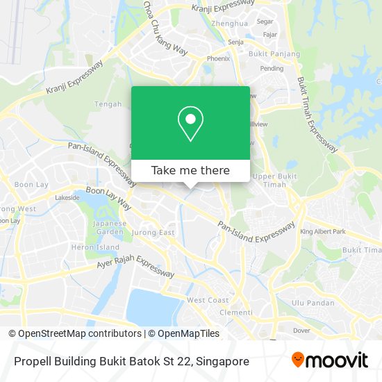 Propell Building Bukit Batok St 22 map