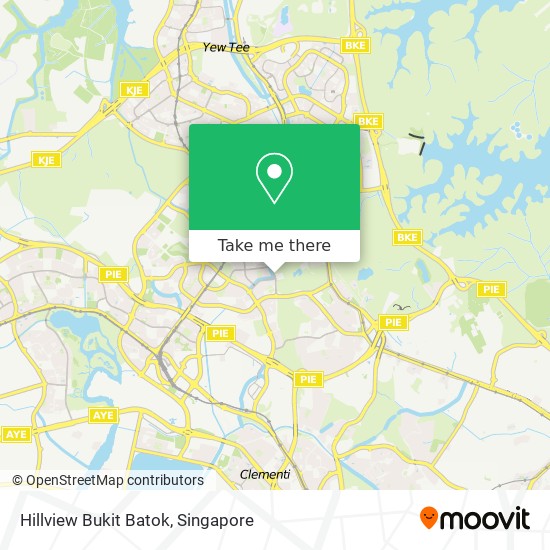 Hillview Bukit Batok地图