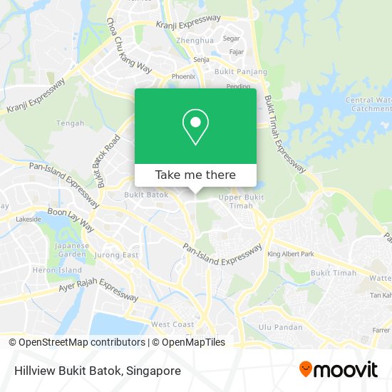 Hillview Bukit Batok map