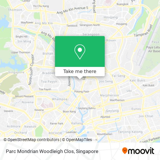 Parc Mondrian Woodleigh Clos map