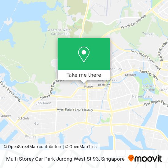 Multi Storey Car Park Jurong West St 93 map