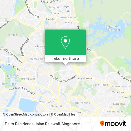Palm Residence Jalan Rajawali map
