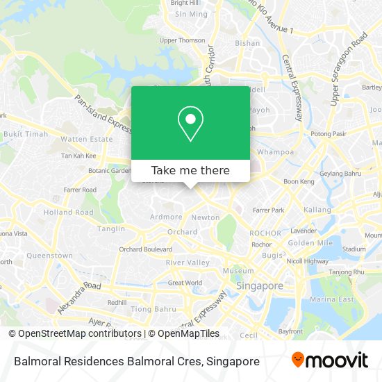 Balmoral Residences Balmoral Cres map