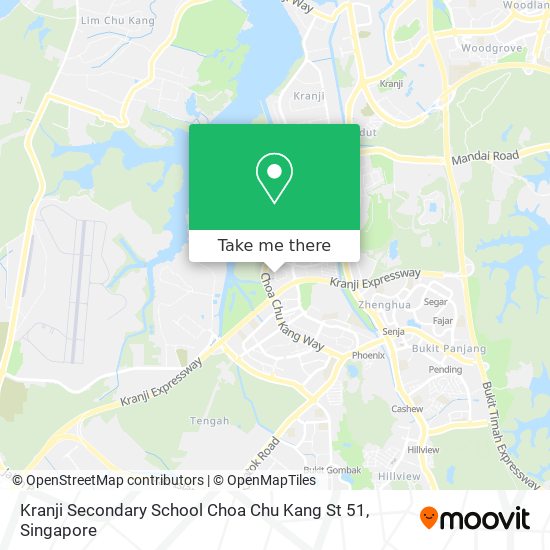 Kranji Secondary School Choa Chu Kang St 51地图