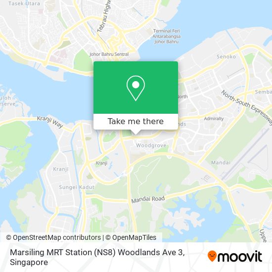 Marsiling MRT Station (NS8) Woodlands Ave 3 map