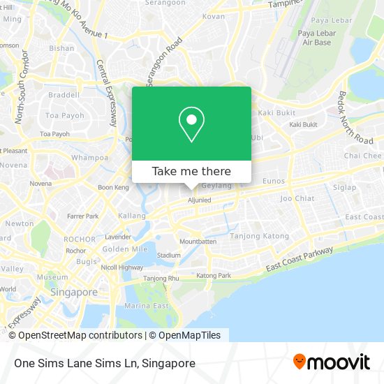 One Sims Lane Sims Ln map