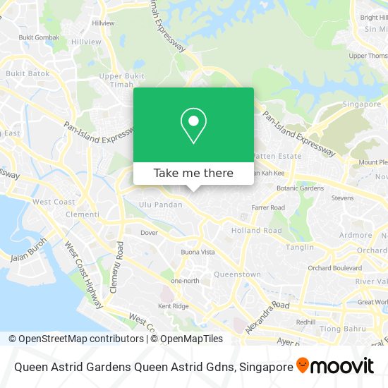 Queen Astrid Gardens Queen Astrid Gdns map