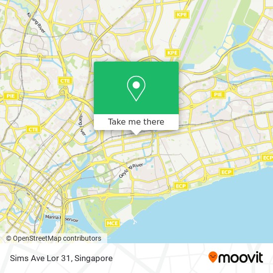 Sims Ave Lor 31 map