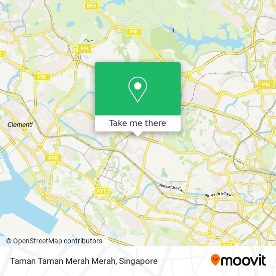 Taman Taman Merah Merah map