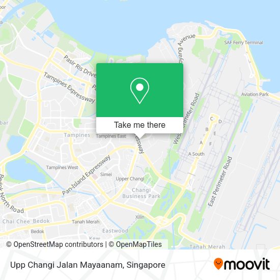 Upp Changi Jalan Mayaanam map