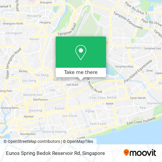 Eunos Spring Bedok Reservoir Rd map