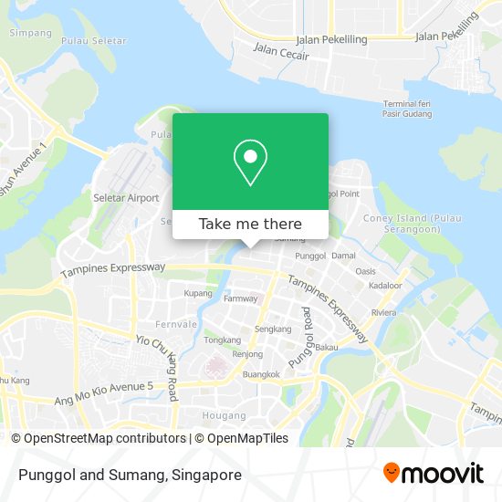 Punggol and Sumang map