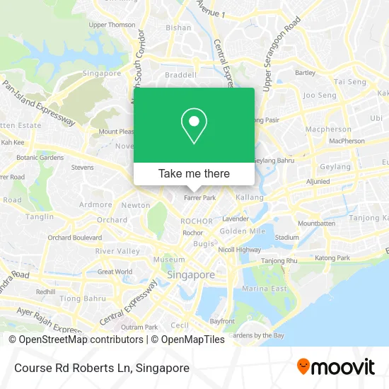 Course Rd Roberts Ln map