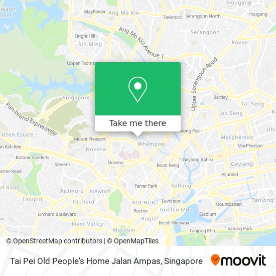 Tai Pei Old People's Home Jalan Ampas map