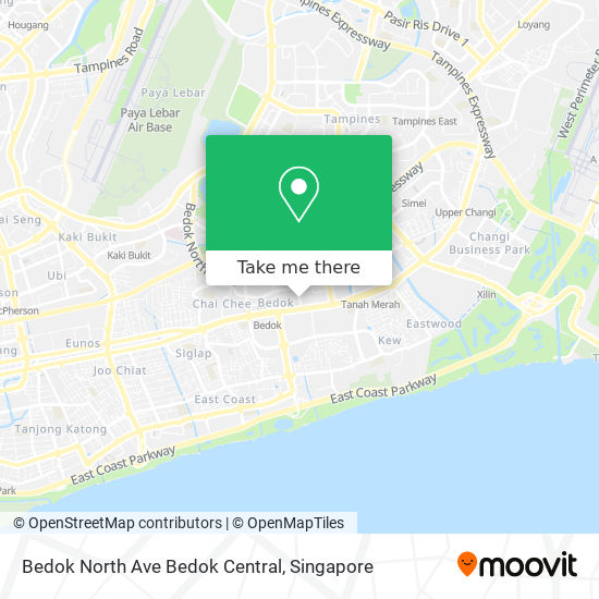 Bedok North Ave Bedok Central地图