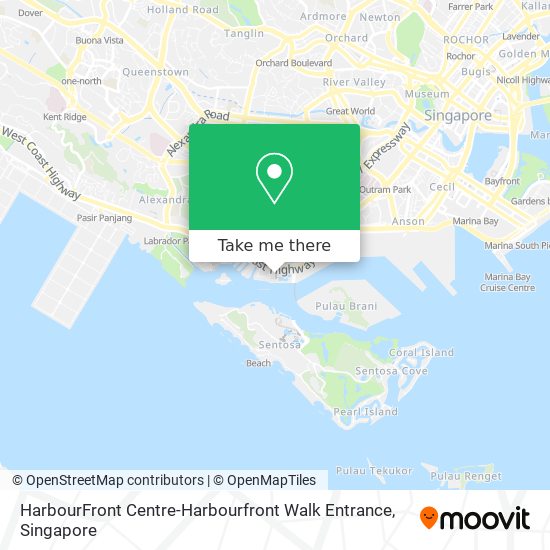 HarbourFront Centre-Harbourfront Walk Entrance map