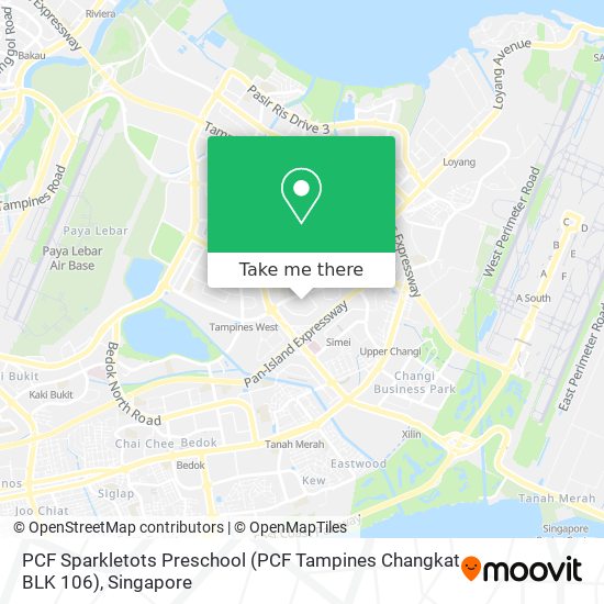 PCF Sparkletots Preschool (PCF Tampines Changkat BLK 106)地图