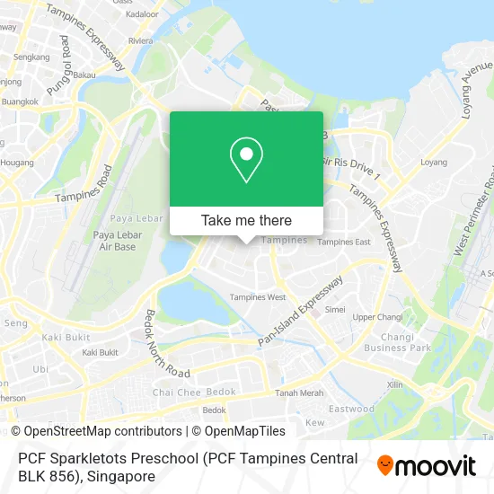 PCF Sparkletots Preschool (PCF Tampines Central BLK 856) map