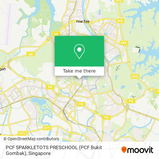 PCF SPARKLETOTS PRESCHOOL (PCF Bukit Gombak) map