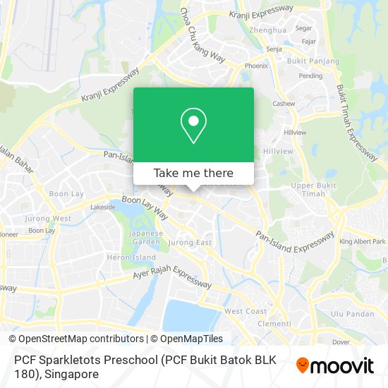 PCF Sparkletots Preschool (PCF Bukit Batok BLK 180) map