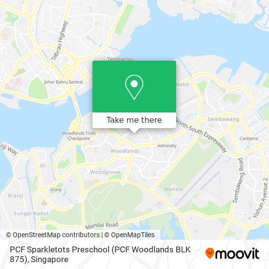 PCF Sparkletots Preschool (PCF Woodlands BLK 875) map