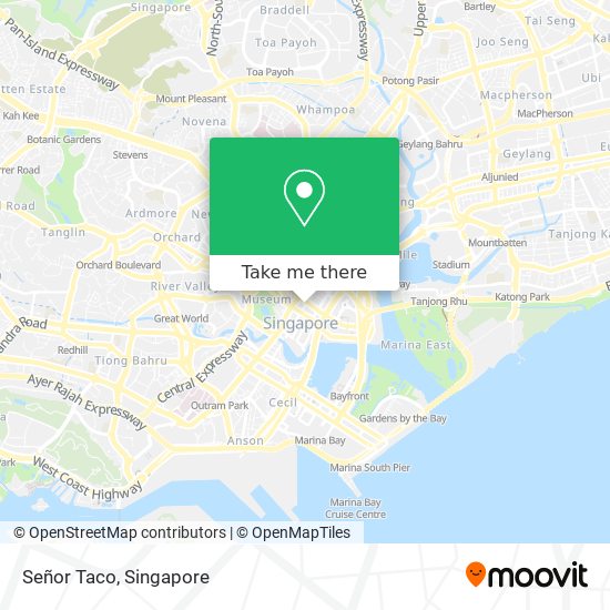 Señor Taco map