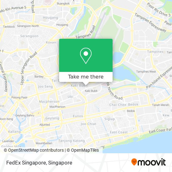 FedEx Singapore地图