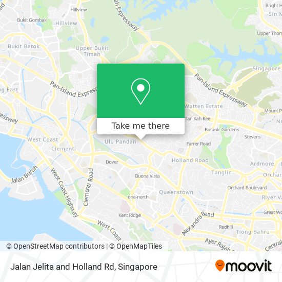 Jalan Jelita and Holland Rd map