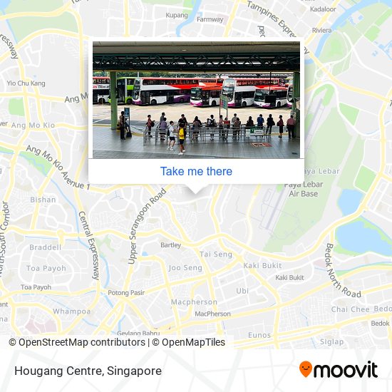 Hougang Centre map