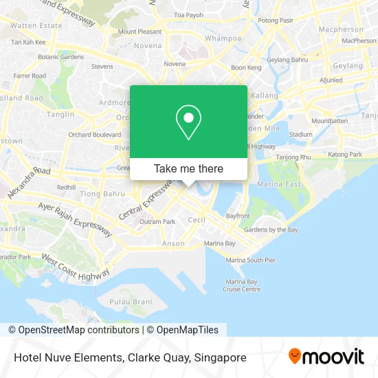 Hotel Nuve Elements, Clarke Quay map