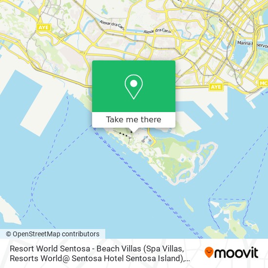 Resort World Sentosa - Beach Villas (Spa Villas, Resorts World@ Sentosa Hotel Sentosa Island) map