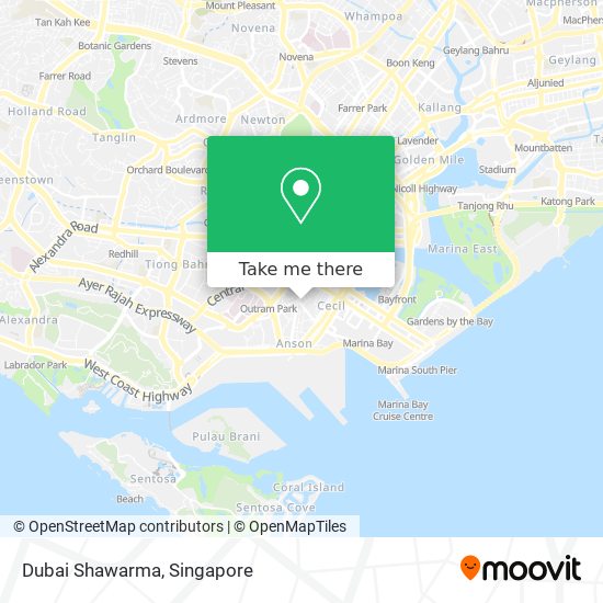 Dubai Shawarma map