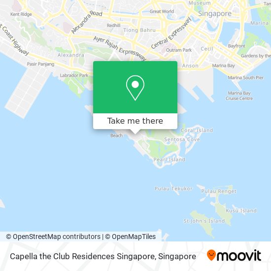 Capella the Club Residences Singapore map