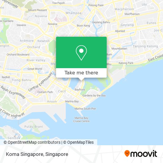 Koma Singapore map