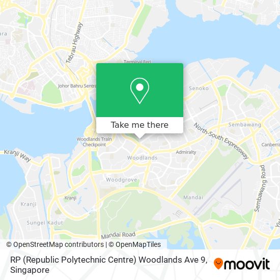 RP (Republic Polytechnic Centre) Woodlands Ave 9 map