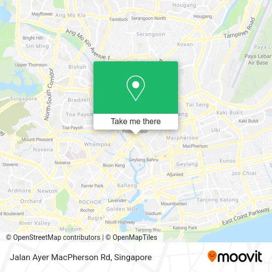 Jalan Ayer MacPherson Rd map