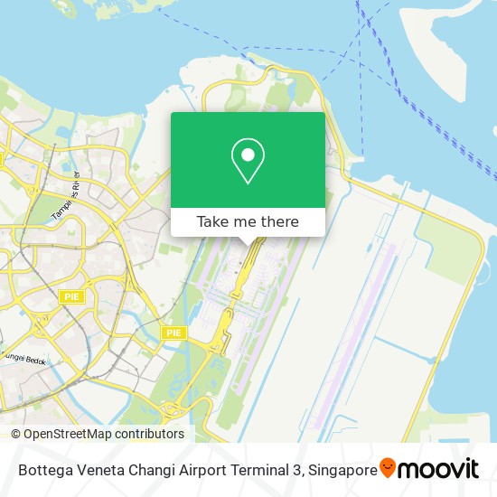 Bottega Veneta Changi Airport Terminal 3 map