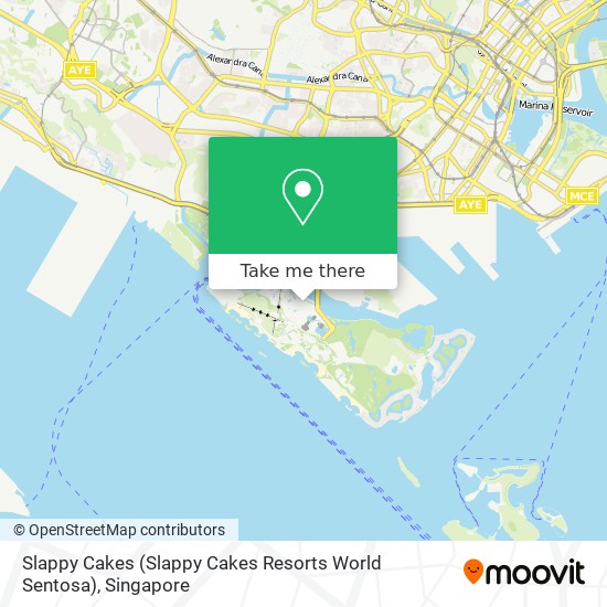 Slappy Cakes (Slappy Cakes Resorts World Sentosa) map