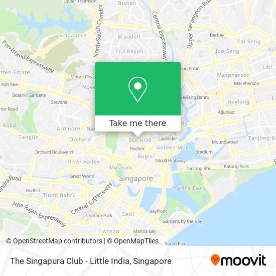 The Singapura Club - Little India map