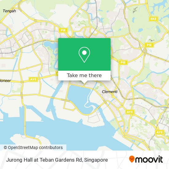 Jurong Hall at Teban Gardens Rd地图