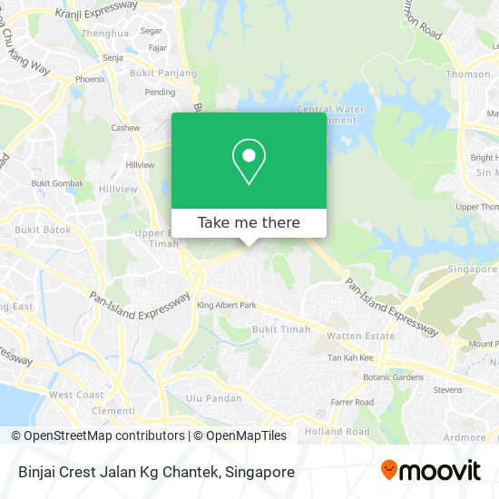 Binjai Crest Jalan Kg Chantek map