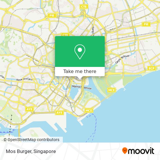 Mos Burger map